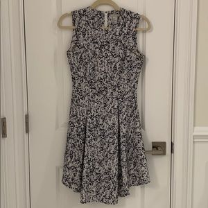 H&M black and white patterned dress